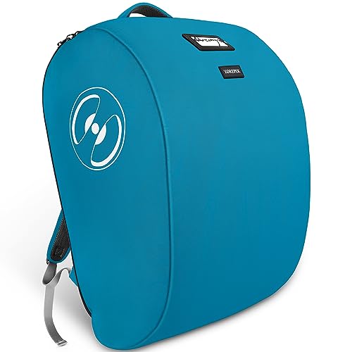 YOREPEK Padded Car Seat Travel Bag for Airplane, Compatible with Doona, Fit for Evenflo Shyft DualRide without Base, Infant Car Seat Bags with Lockable Zipper, Gate Check Stroller Bag for Baby Travel - color: Deep Blue, size: Large