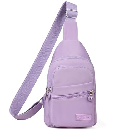Banelu Small Sling Backpack Crossbody Bags for Women, Small Sling Bag Cross Body Bag Crossbody Purses - Purple - color: E Purple