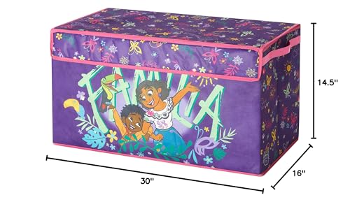 Idea Nuova Disney Encanto Collapsible Children’s Toy Storage Trunk, Durable with Lid - color: Encanto