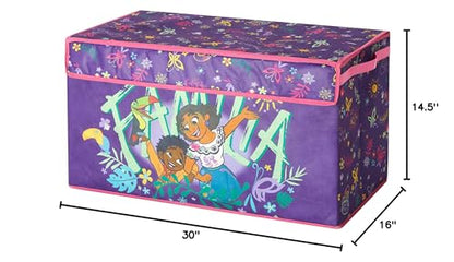 Idea Nuova Disney Encanto Collapsible Children’s Toy Storage Trunk, Durable with Lid - color: Encanto