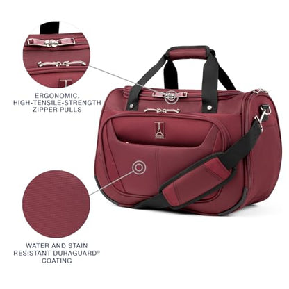 Travelpro Maxlite 5 Softside Lightweight Underseat Carry-On Travel Tote, Overnight Weekender Bag - color: Tote Burgundy