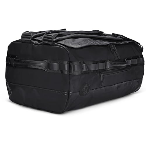Baboon to the Moon Go-Bag Big Duffle Bag - Stylish, Compact, Large Travel Bag Lightweight, Durable, Water-Resistant for Men and Women (Black)