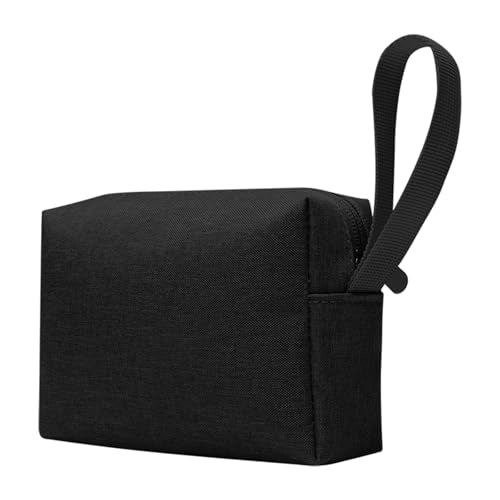 Waterproof Cosmetic Bag for Women | Soft Travel Makeup & Toiletry Organizer, Large Portable Storage for Makeup Products, Tissues, Electronics, USB Cables| Nylon, Durable & Stylish (Small-Black) - color: Black, size: Small