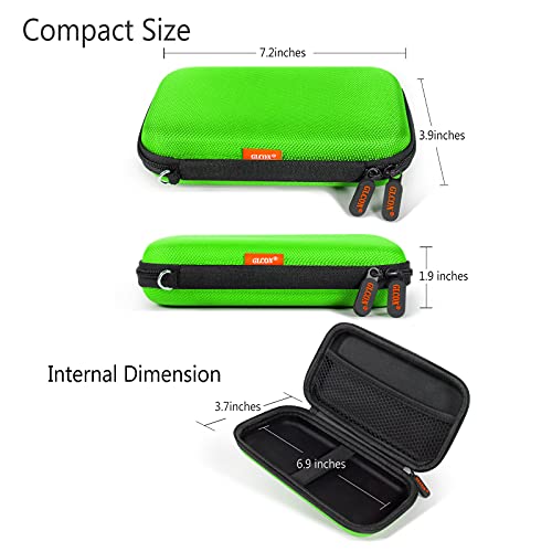 Power Bank Storage Case Hard EVA Protective Travel Case – Small Electronic Carrying Pouch for Hard Drive, Cell Phone, Charging Cable, External Battery, Earbuds (Light Green) - color: Light Green