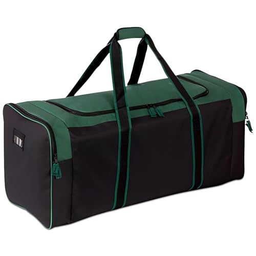 Jetstream Heavy Duty Multi Pocket Durable Sports Gym Equipment Travel Duffel Bag - color: XL 36" Green, size: 36IN