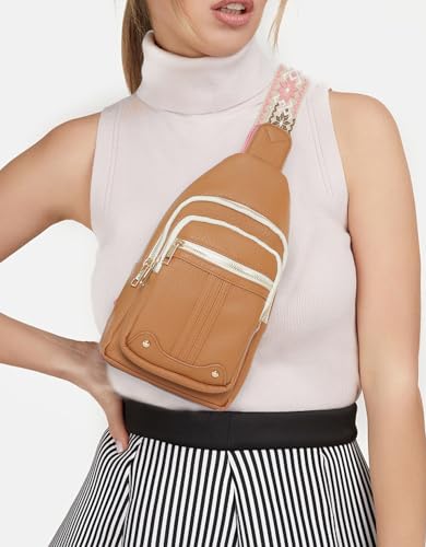 Mothers Day Gifts for Mom Aunt Coworker Nurse Grandma Mom Gifts from Daughter Son Husband Crossbody Bag Anniversary Birthday Friendship Gifts for Women Small Sling Bags Fanny Pack Christmas Gift Ideas - color: Light Brown