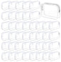 Tergy 50 Packs Clear Cosmetics Bags for Women Men Waterproof Toiletry Bags PVC Makeup Bags Organizer Case with Zipper for Travel Bathroom (50 White) - color: 50 White