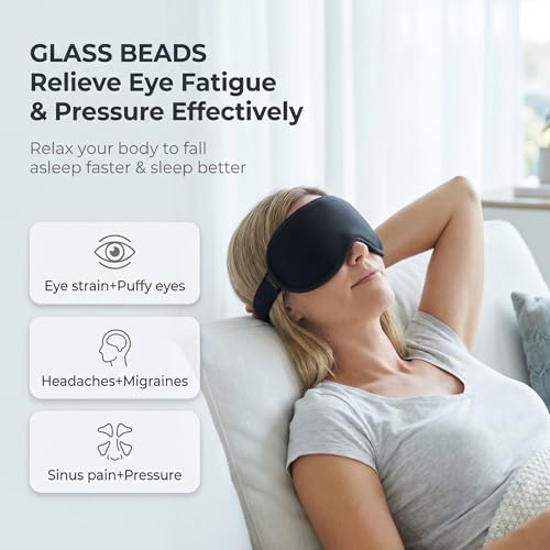 Weighted Eye Mask for Sleeping 2 Pack: Gentle Pressure Blackout Sleep Mask with 3D Contoured Cups, Zero Eye Pressure Sleep Mask for Lash Extensions, Memory Foam Travel Mask, Black Purple - color: Black & Purple (2 Pack)