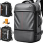 IKYWT Vacuum Seal Backpack Travel with Ultra-Power Pump, 80L Expandable Travel Backpack with Vacuum System w/TSA Lock - color: Gray
