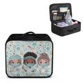 Empty First Aid Bag Nurse Blue Medical Bag Empty Large Capacity for Home Office and Travel Use Lightweight Washable Soft Fabric Organizational Pouch for Emergencies - color: Nurse Blue