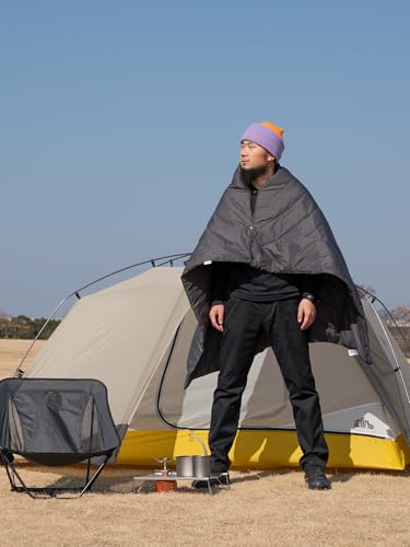 iClimb 3M Thinsulate Insulation Warm Camping Blanket Ultralight Compact - color: Dark Grey, size: 39” × 57”, 0.62 lb