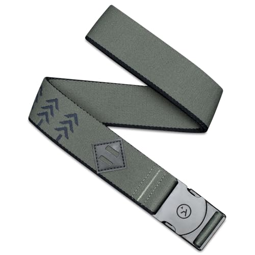Arcade The Original Unisex Adventure Belt, Heavy Duty Elastic Webbing, Non-Metal Travel Friendly Buckle - color: Blackwood - Ivy Green
