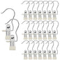Hangers Clips,Stainless Multi Function Clip Hooks,Laundry Hanging Hooks Clips,Closet Hangers,Boot Clips， Hats Clips,Socks Clips,Pants Clips, Bras Clips (30, Rice-White) - color: Rice-white