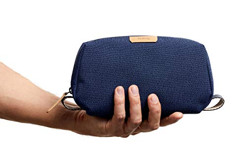 Bellroy Toiletry Kit (Unisex Toiletry Bag, Zipper Closure, Water-Resistant Lining, Toothbrush Sleeve with Magnetic Closure, Internal Mesh Pocket Organization) -Bronze - color: Ink Blue