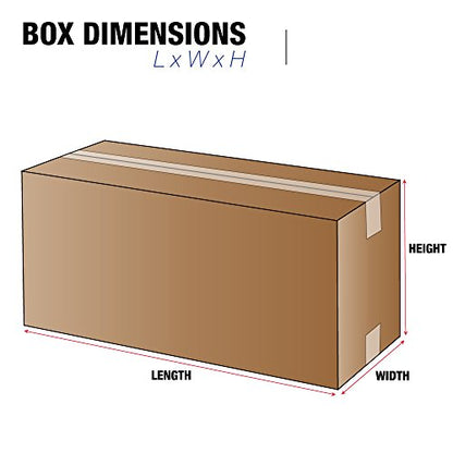 TAPE LOGIC 18 x 6 x 6 Corrugated Cardboard Boxes, Long 18"L x 6"W x 6"H, Pack of 25 | Shipping, Packaging, Moving, Storage Box for Home or Business, Strong Wholesale Bulk Boxes - size: 18" x 6" x 6"