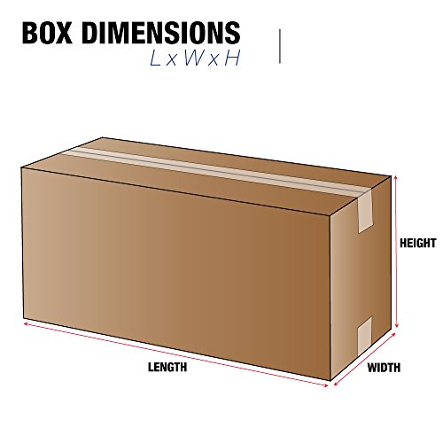 Tape Logic Shipping Boxes Long 10"L x 4"W x 4"H, 25-Pack | Corrugated Cardboard Box for Packing, Moving and Storage - size: 10" x 4" x 4"