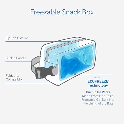 PackIt Freezable Snack Box, Camo Shark, Built with ECOFREEZE Technology, Collapsible, Reusable, Zip Closure with Buckle Handle, Great for Fresh Snacks on the go (Pack of 12) - color: Camo Sharks, size: PackIt Freezable Snack Box (Pack of 12)