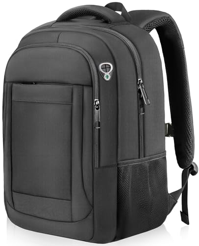 Extra Large Travel Laptop Backpack, 18.4 Inch Laptop Backpack Airline Approved, Business Anti Theft Sturdy Work Computer College High School Backpack Bag Fits 18 Inch Notebook for Men Women, Black - color: Black, size: 18 Inch
