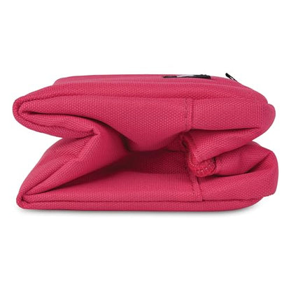 PackIt Freezable Snack Box, Magenta, Built with EcoFreeze Technology, Collapsible, Reusable, Zip Closure with Buckle Handle, Designed For Work Snacks, Fresh Snacks On the Go, Adults, and All Ages - color: Magenta