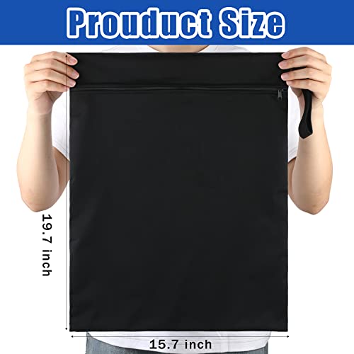 Shappy 2 Pack Large Travel Laundry Bags, Large Wet Dry Waterproof Dirty Clothes Bag for Suitcase, Swimsuit Beach Gym College Dorm Wet Bag(Solid Black Navy) - style: Solid Black Navy