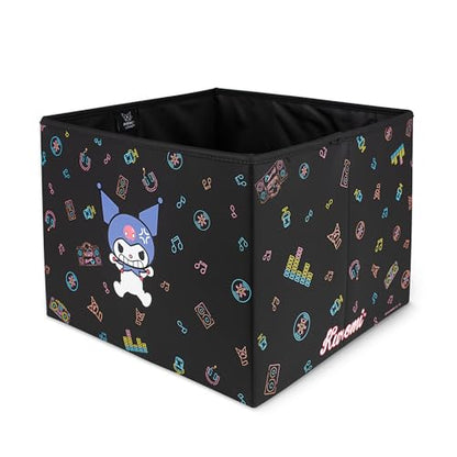 Sanrio Kuromi Car Trunk Organizer and Storage Bin - Collapsible Simple Compartment Convenient Heavy Duty, Fold Up for Easy Storage Box, Automotive Seat Cargo for Groceries Tools - 12.5L x 12.5W x 9H - style: Organizer Kuromi