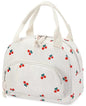 Lunch Bag Women Lunch Box for Women Adult Cute Insulated Lunch Bag Small Cooler Lunch Tote Bags for Work Picnic Travel (Beige-Cherry) - color: Beige-Cherry