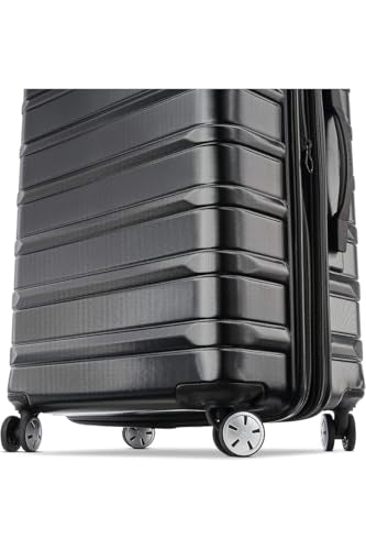Samsonite Omni 2 Hardside 2 Piece Set - Includes Global Carry-On & Large Checked Suitcases - 360° Dual Spinner Wheels - Integrated TSA Lock & Expansion - Amazon Exclusive - Midnight Black - color: Midnight Black, size: 2-Piece Set (Carry-on/Large)
