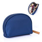 Hekyip Half Moon Cosmetic Bag, Travel Makeup Pouch, Portable Waterproof Cosmetic Pouch for Ladies Women, Small (NAVY BLUE) - color: NAVY BLUE