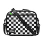 Simple Modern Hadley Lunch Box with Shoulder Strap | Kids & Adults | Insulated Bag with Pockets for Women, Men, Girls, Boys - color: Pattern: Black and White Checkmate