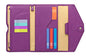 ZOPPEN Mulit-purpose Rfid Blocking Passport Holder Travel Wallet (Ver.4) Passport and Vaccine Card Holder ComboTri-fold Document Organizer Travel Essentials - color: #20 Aubergine Purple