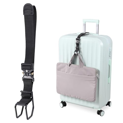 Vigorport Luggage Hook Strap, J Hook for Add a Bag Luggage, Multi Adjustment Bag Strap Hook with Hands Free - size: Small size/Metal buckle