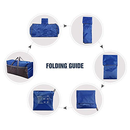 REDCAMP Foldable Travel Bag, Large Sports Bag, 75L/96L/100L, Lightweight Waterproof Tote Bag - color: Dark Blue 96L