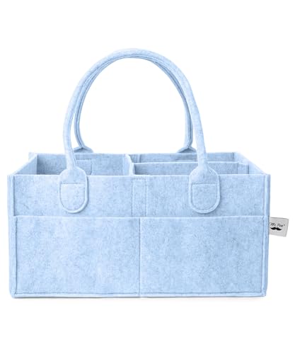 Mr. Pen- Baby Diaper Caddy Organizer, Sky Bliss, Nursery Storage Bin and Car Organizer for Diapers and Baby Wipes - color: Sky Bliss, size: 1 Pack, Regular