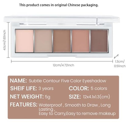 Matte Eyeshadow Palette,Peach Nude Neutral Eye Shadow,Rosy Beige Taupe Brown Eyeshadow,Soft Blendable Natural Makeup,Long Lasting Waterproof Eyeshadow for Daily Office Soft Glam Look,Sombra de Ojos 02 - color: B02
