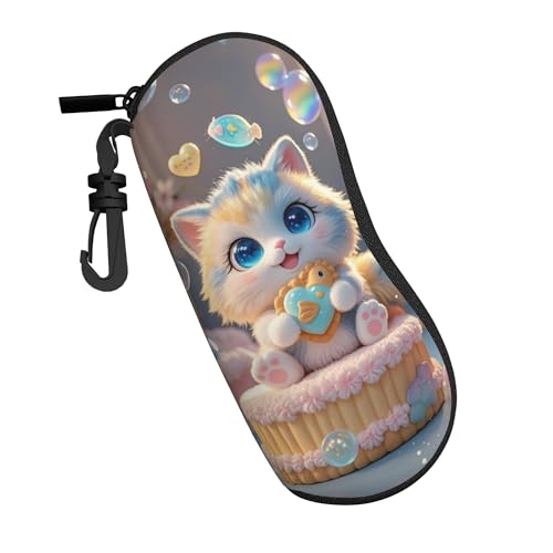 Portable Leather Glasses Case Anti-pressure Glasses Bag Coin Purse Storage Bag Suitable for Men and Women - color: J