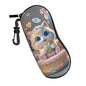 Portable Leather Glasses Case Anti-pressure Glasses Bag Coin Purse Storage Bag Suitable for Men and Women - color: J
