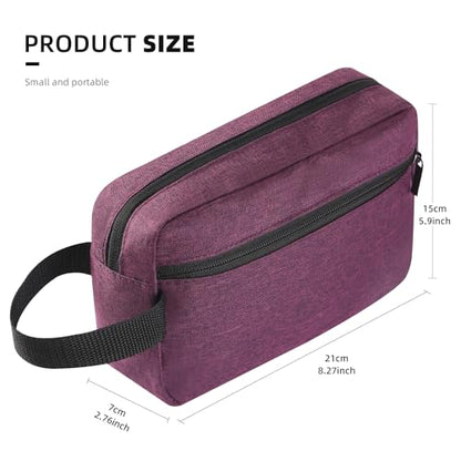 Icramsy Travel Toiletry bag Toiletry bag for women men Hanging Cosmetic bag Travel accessories for Women Men (Deep purple) - color: Deep purple