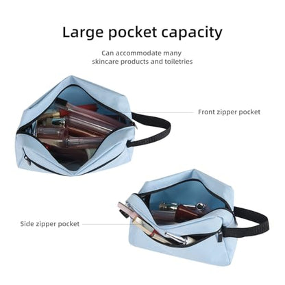 Icramsy Travel Toiletry bag Toiletry bag for women men Hanging Cosmetic bag Travel accessories for Women Men (Sky blue) - color: Sky blue