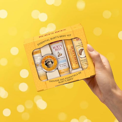 Burt's Bees Gifts Ideas - Essential Everyday Beauty Set, 5 Travel Size Products - Deep Cleansing Cream, Hand Salve, Body Lotion, Foot Cream and Lip Balm - style: Essentials Everyday Beauty Gift