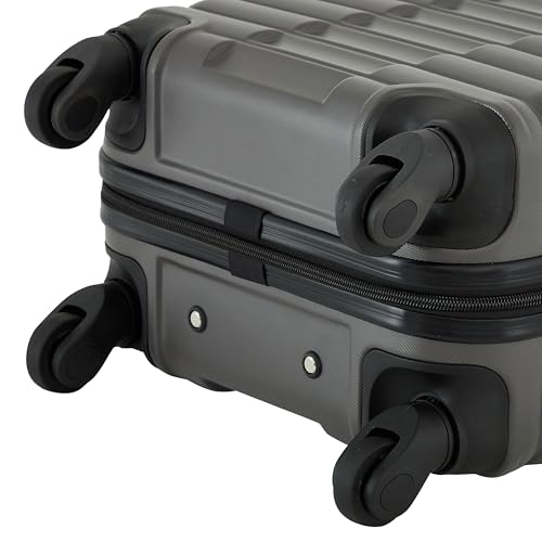 Travelers Club 22-Inch Gilroy Rolling Hardside Carry-On Luggage, Dark Dull Gray - color: Dark Dull Gray, size: 22-Inch