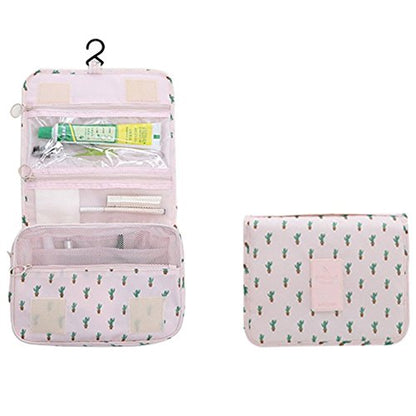 Mossio Hanging Toiletry Bag - Large Cosmetic Makeup Travel Organizer for Men & Women with Sturdy Hook - color: Cactus