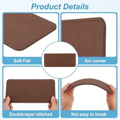 PATIKIL 12 x 5 Inch Felt Bag Base Shaper, 2pcs Bag Bottom Pad Organizer Insert Rectangle Liner Board for Purse Handbag Tote Travel Bag Canvas Cosmetic, Coffee - color: Coffee