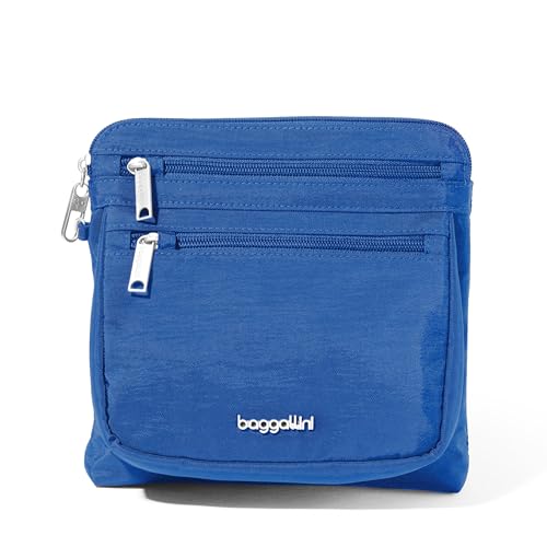 Baggallini Securtex Anti-Theft Crossbody - color: Lapis