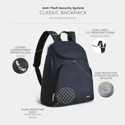 Travelon Anti-Theft Classic Backpack - color: Midnight