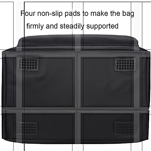 BUBM Desktop Computer Carrying Case, Padded Nylon Carry Tote Bag for Transporting Computer Tower PC Chassis, Keyboard, Cable and Mouse - color: Black-3 Light 24 INCH