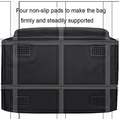 BUBM Desktop Computer Carrying Case, Padded Nylon Carry Tote Bag for Transporting Computer Tower PC Chassis, Keyboard, Cable and Mouse - color: Black-3 Light 24 INCH