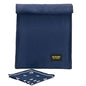 2nd Childhood Rolltop Lunch Bag for Work or School – Compact, Foldable & Low Profile Design – Insulated Reusable Bag with Handle – Slim, Durable & Stylish - 3.5L (Blue) - color: Blue