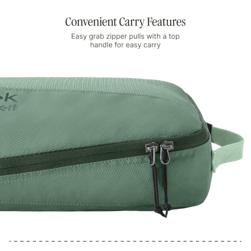 Eagle Creek Pack-It Reveal Cube Set - Packing Cubes for Compartmentalizing Luggage - Durable - Ultra-Lightweight - Water-Resistant - Easy Grab Zipper Pull - Mesh Windows - Willow Green - XS/S/M - color: Willow Green