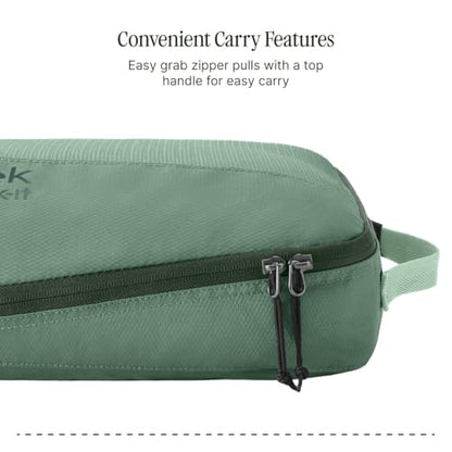 Eagle Creek Pack-It Reveal Cube Set - Packing Cubes for Compartmentalizing Luggage - Durable - Ultra-Lightweight - Water-Resistant - Easy Grab Zipper Pull - Mesh Windows - Willow Green - XS/S/M - color: Willow Green