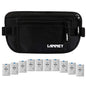 Money Belt for Travel Women and Men Slim Hidden Travel Wallet with RFID Blocking - color: Black